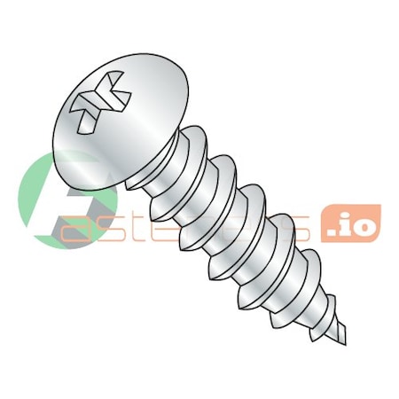 Newport Fasteners Sheet Metal Screw, #12 x 3/4 in, Zinc Plated Steel Round Head Phillips Drive, 2000 PK 798269-2000